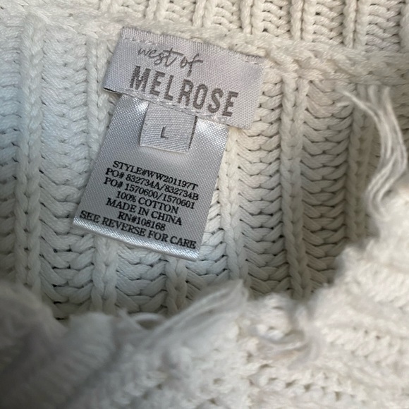 white cropped sweater from tillys - Picture 2 of 2